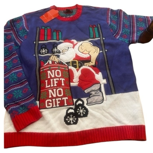 Blizzard Bay Other - Men’s Christmas Sweater Beer Holding Ugly Christmas Sweater New size large